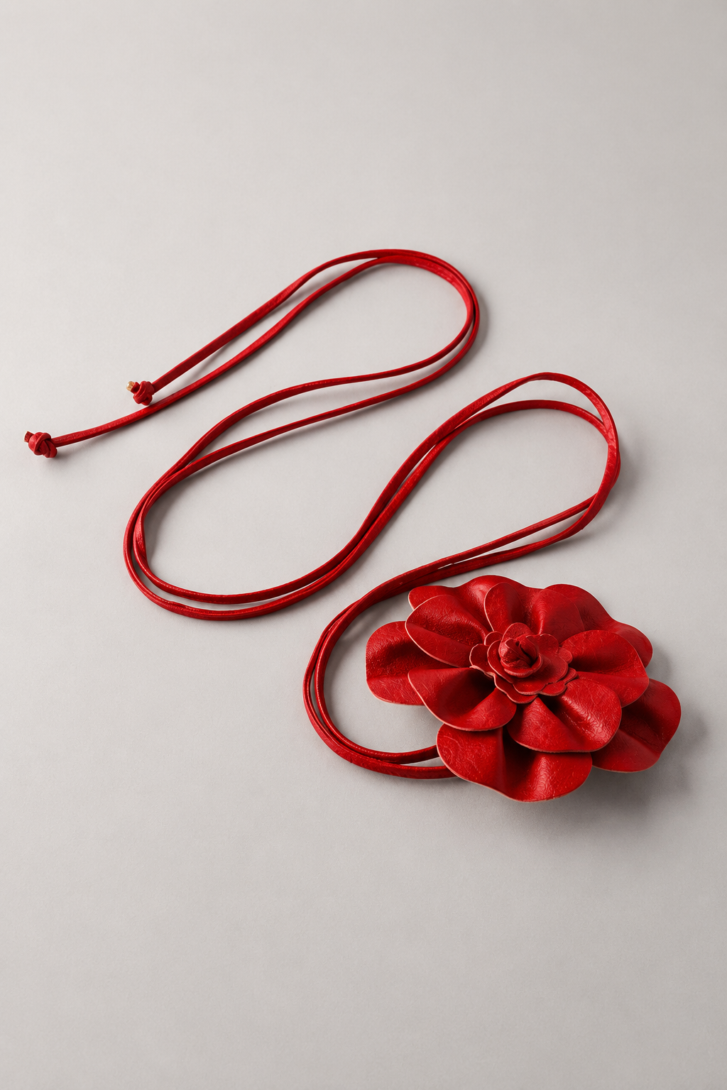 Scarlet Bloom Statement Belt