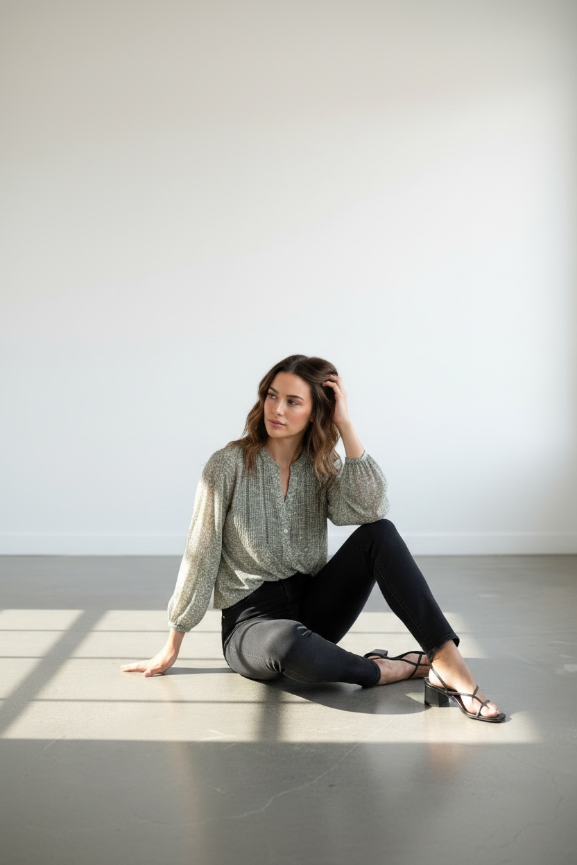 Nation LTD VELLA PINTUCKED TOP