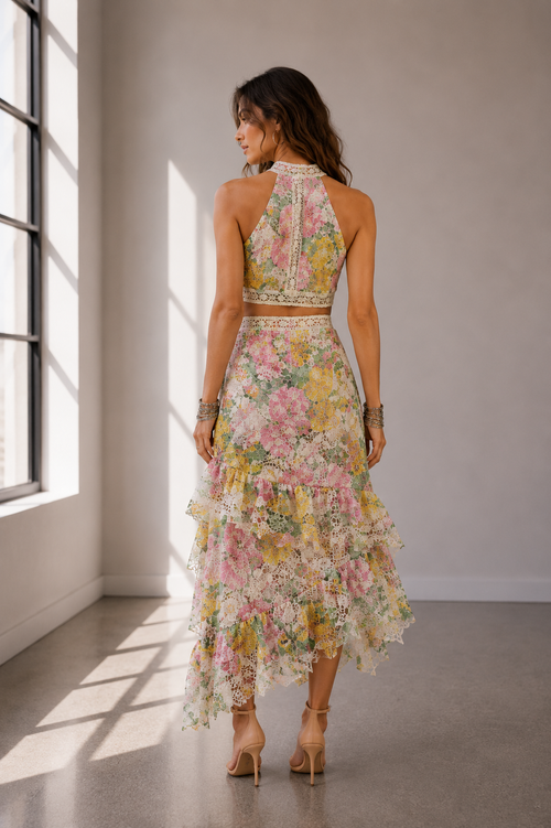 Blossom Lace Romance Two-Piece Set