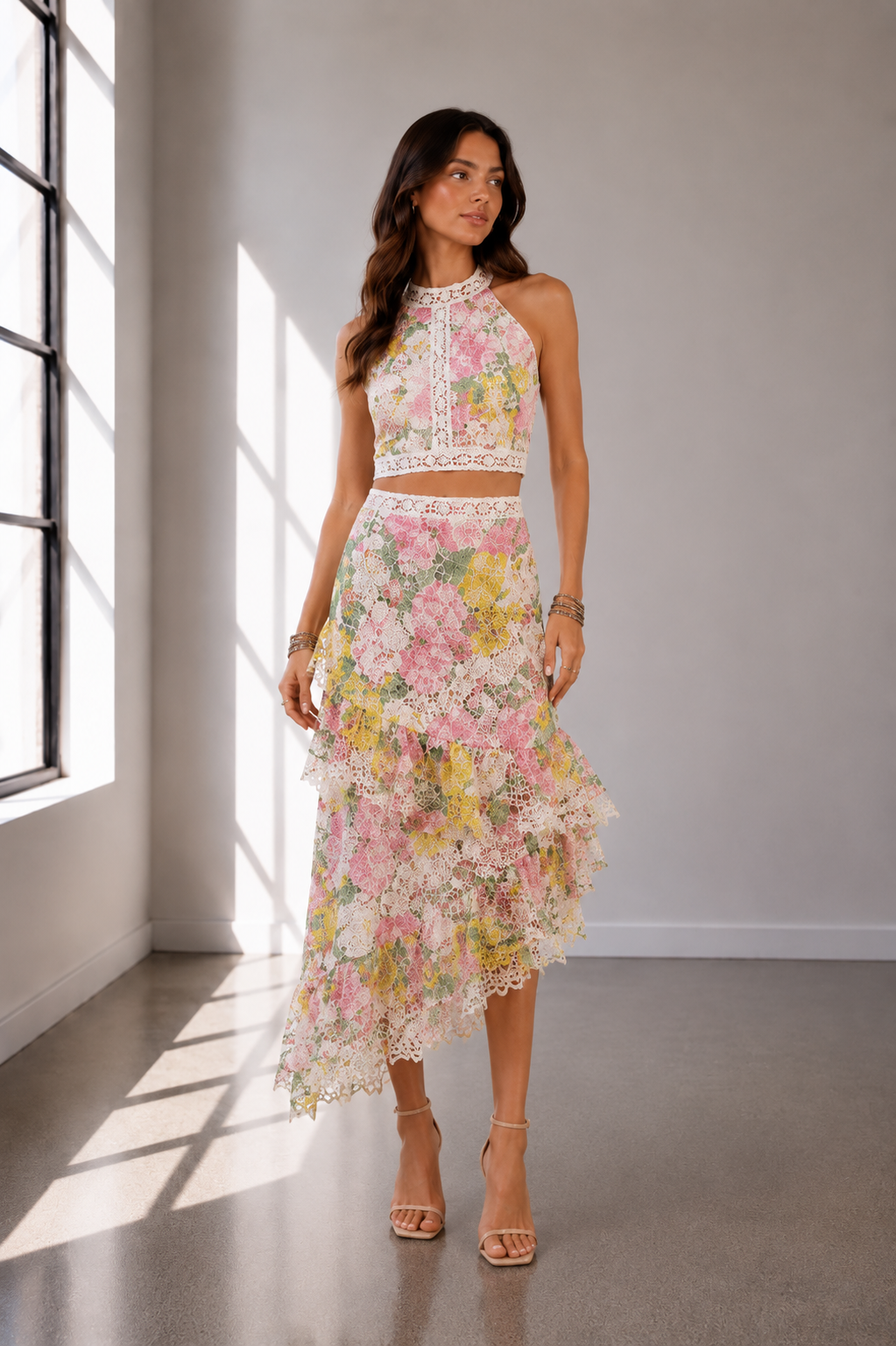 Blossom Lace Romance Two-Piece Set