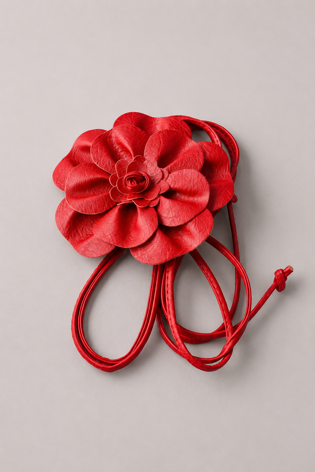 Scarlet Bloom Statement Belt