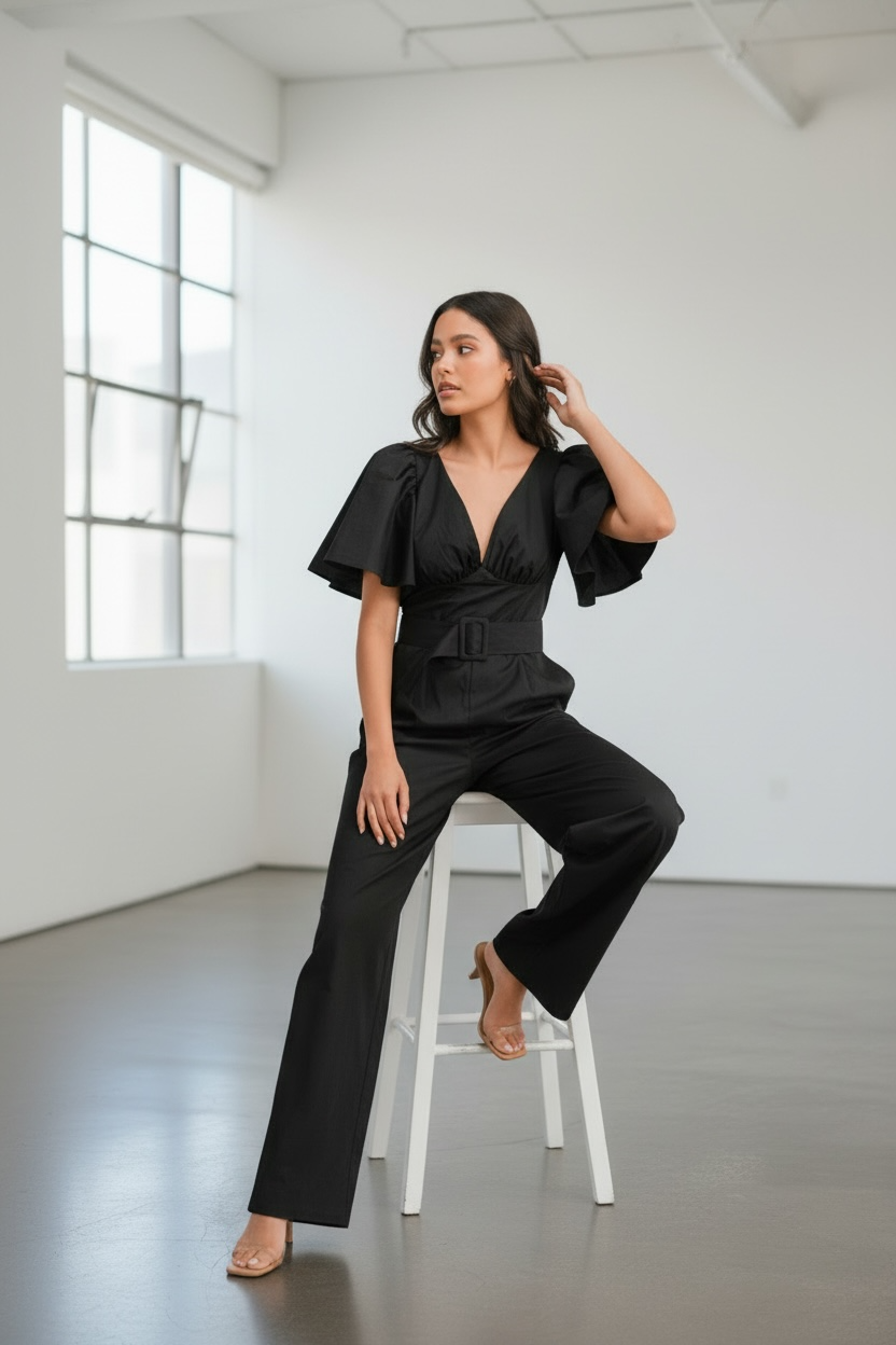 Midnight Muse Cotton Jumpsuit