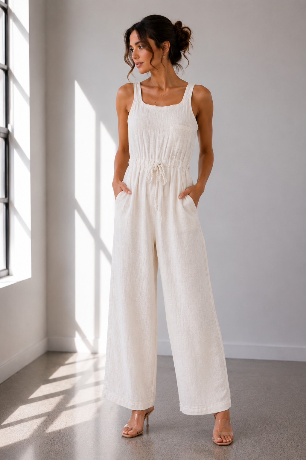 Coastal Breeze Cotton Jumpsuit