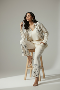 Ivory Bloom Cotton Two-Piece Set