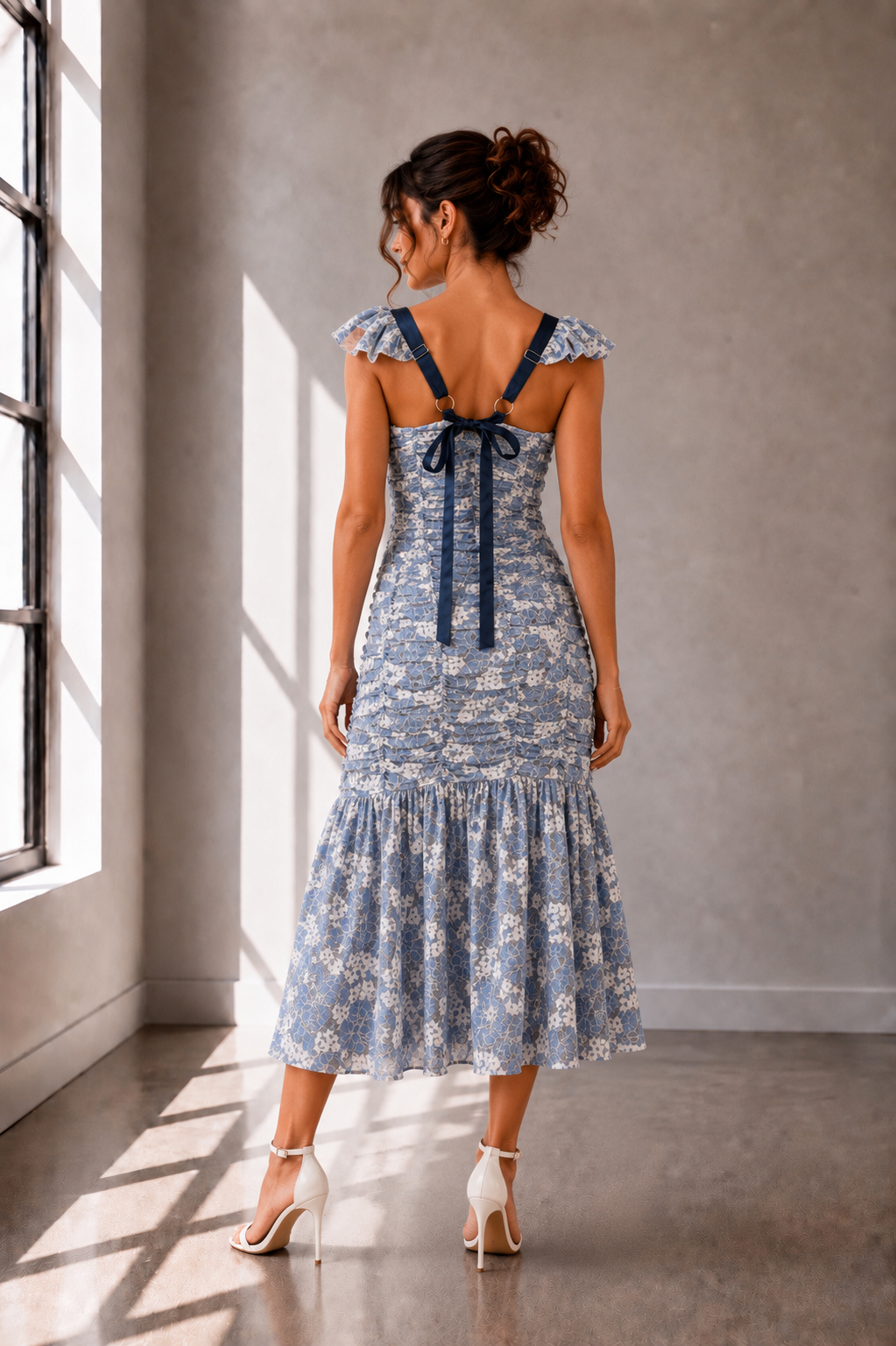 Delilah Ruched Floral Dress
