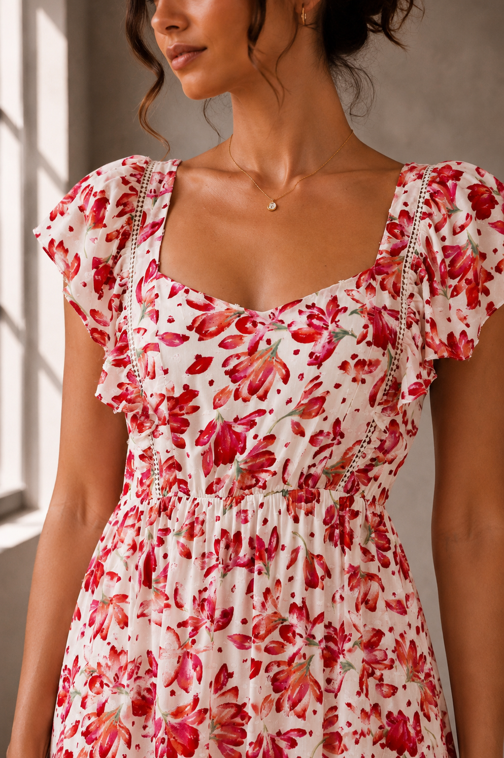 Blushing Garden Open-Back Maxi Dress