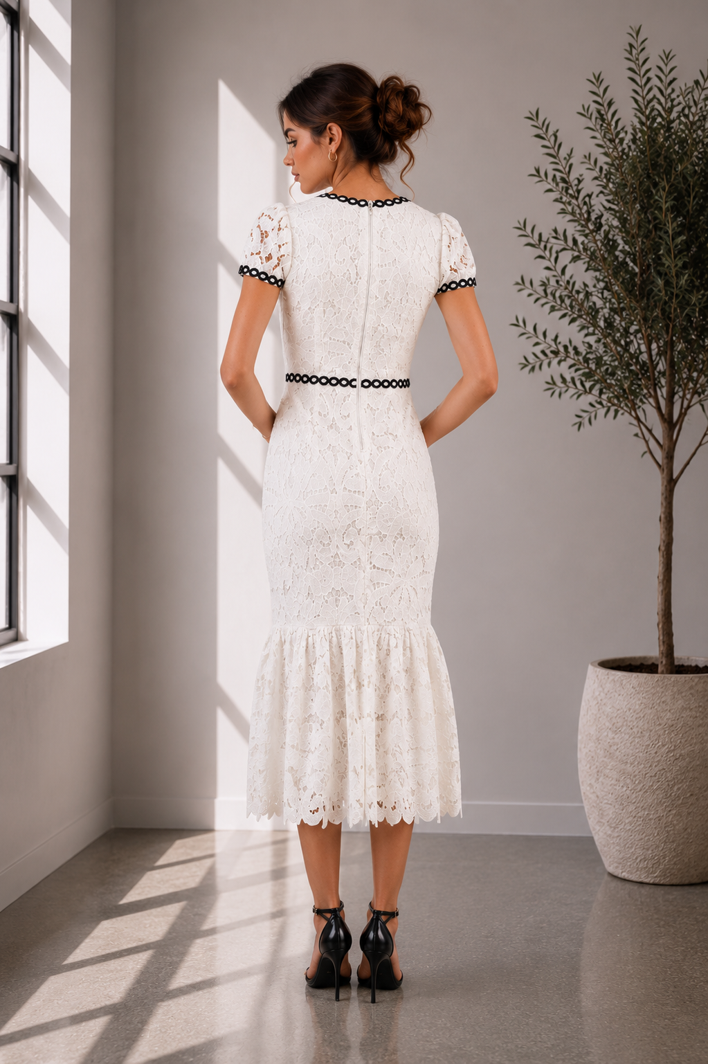 Aurelia Lace Midi Dress
