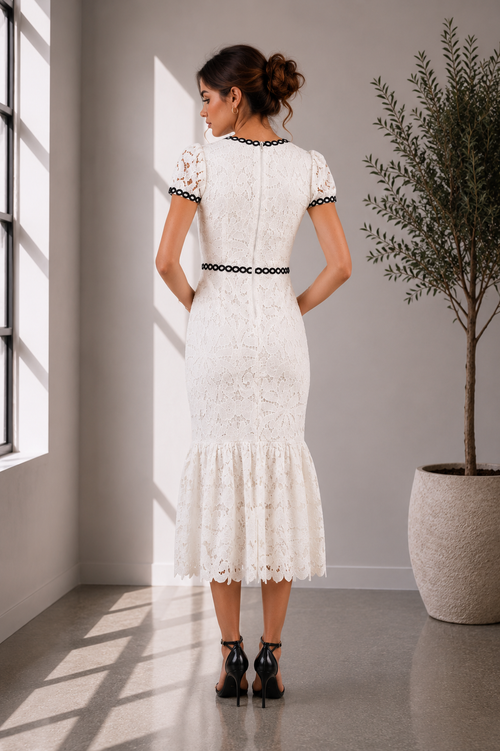 Aurelia Lace Midi Dress