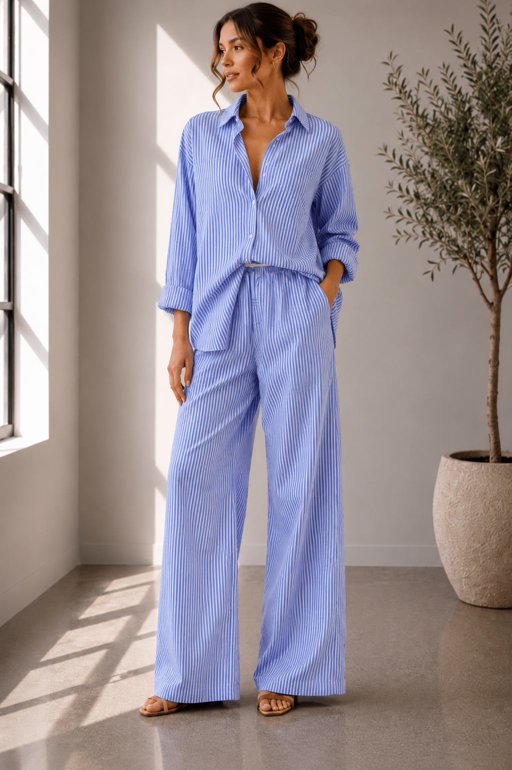 Seaside Stripe Cotton Set